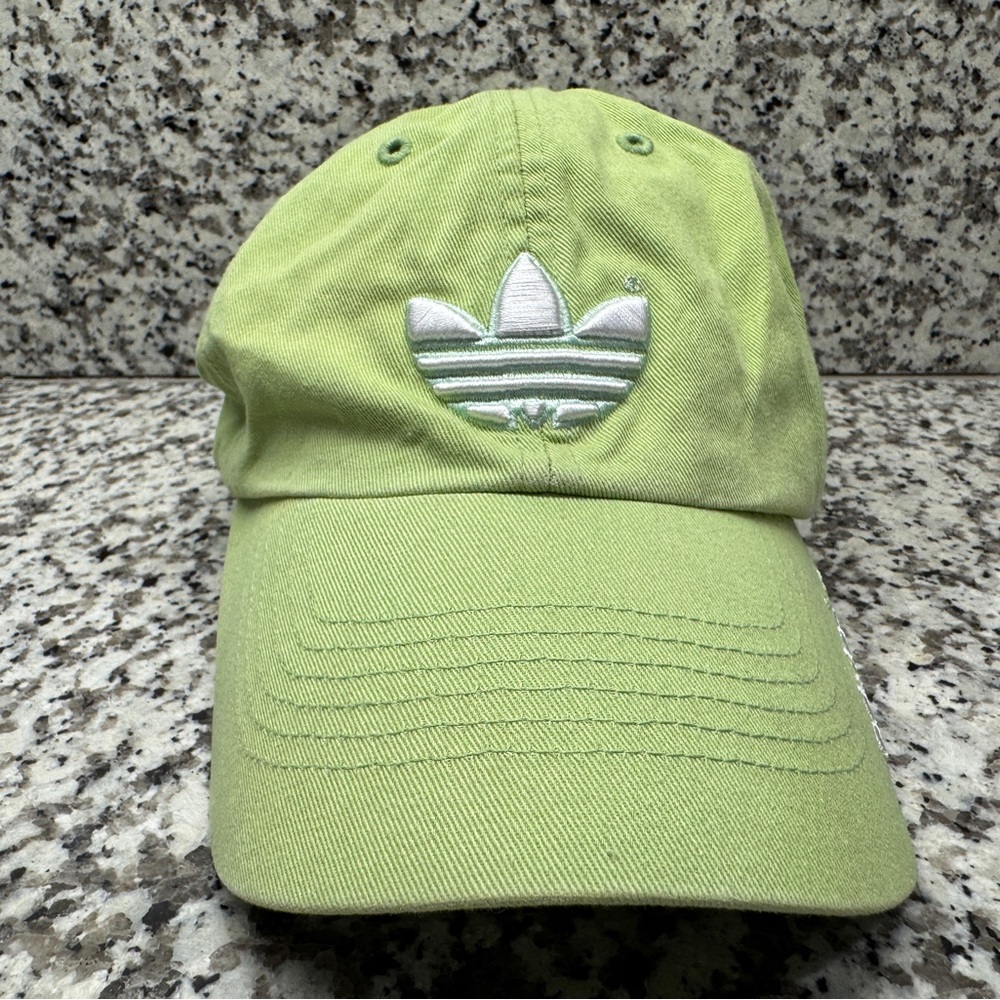 Adidas Trefoil Pastel Green Cap with White Logo